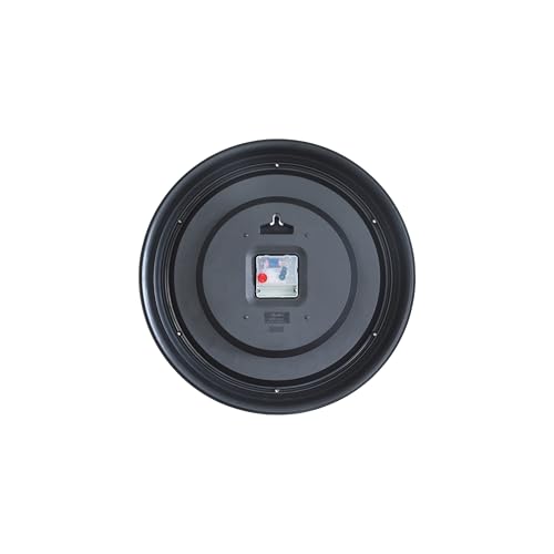 Image of Ajanta 7087 Large Wall Clock (14.6 Inch / 370mm) - Silent Sweep Non-Ticking Movement - Stylish Black Home Decor Clock- Modern Minimalist