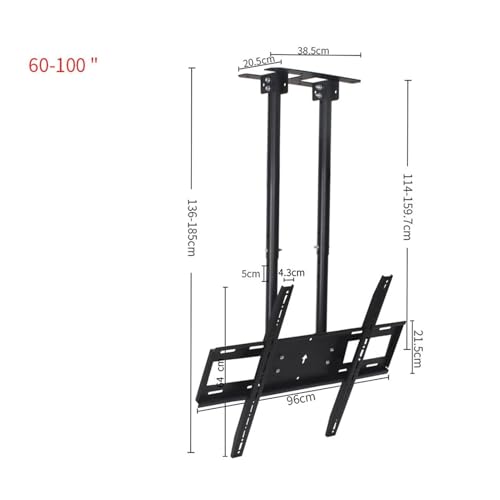 Support TV plafond réglable pour sécuriser et orienter un grand écran plat