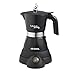 Ariete 1358 Moka Aroma - Moka elettrica 2/4 tazze - Base cordless - Autospegnimento - Mantenimento temperatura per 30' - 400 Watt - Nero