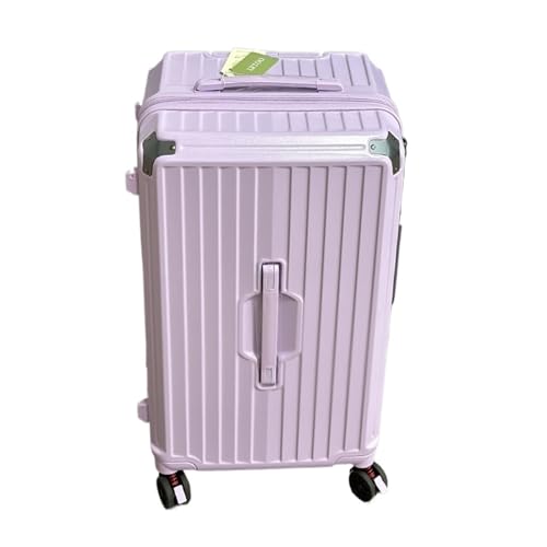 MUdson Trunk Travel Trolley Case 24''26''28''30''32''34''36'' Luggage Suitcases On Wheels Carry-on Suitcase Rolling Luggage Durable (Color : Purple, Size : 34 Inches)