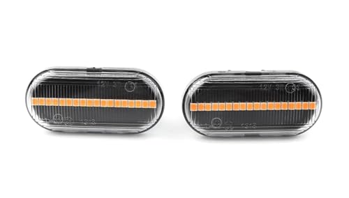Intermitentes LED dinámicos transparentes para aletas de Audi A3, A4 y TT