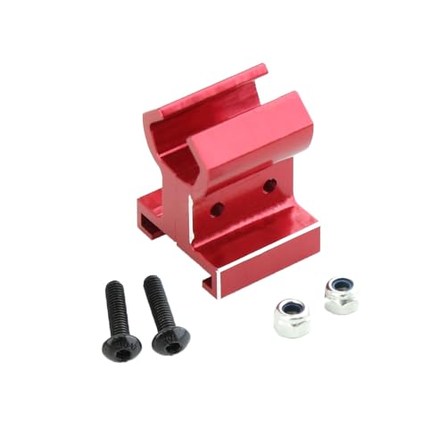 kingsea RC Transmitter Phone Mount 6532 RC Transmitter Phone Holder Base Bracket Stand Compatible with TRX4 TRX6 E-Revo RUSTLER T E-Maxx, Red