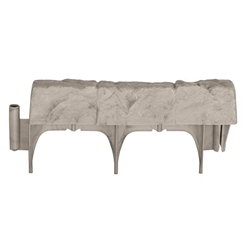 Suncast Cplbse10Tg 10 Piece Landscape Design Border Decorative Natural Rock Stone Edging For Lawn And Landscape Edging, Light Taupe (4 Pack) #TOP1