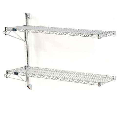 Nexel Wall Mount Wire 2-Shelf Add-On Unit, 30