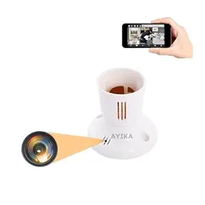 AYIKA Spy Bulb Holder Camera CCTV for Home, Spy Socket Camera, Secret, Hidden Bulb Holder Camera Audio Video Recorder Security Product