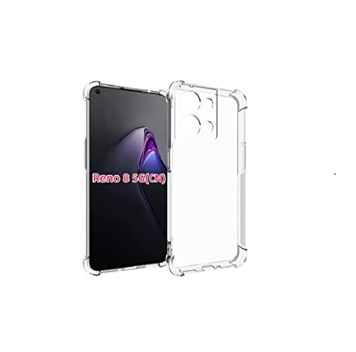 Image of COVERBLACK Rubber Silicone Back Cover for Oppo Reno8 5G - Transparent