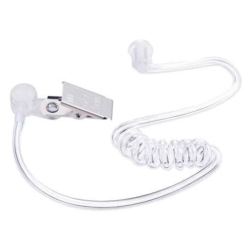 Spy Earpiece Costume Accessory Fake Earpiece for Men-in-Costume-Black FBI Secret Agent Secret Service Security Guard Costume Accessories (1 Pc)