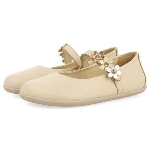 Ballerines Off-White avec décoration de fleurs Gioseppo Conesus style bohème chic