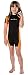 NeoSport Wetsuits Children's Premium Neoprene 2mm Shorty Wetsuit, Black/Orange, Size Six