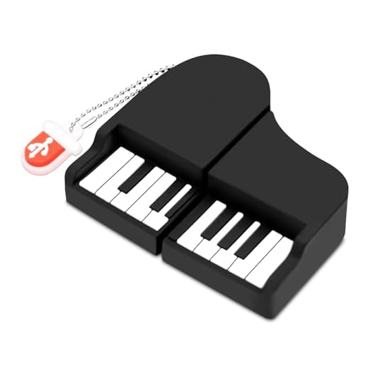 BORLTER CLAMP Memoria USB 32 GB, USB 2.0 Pendrive Memoria Flash USB para Almacenamiento Externo de Datos con Forma de Piano