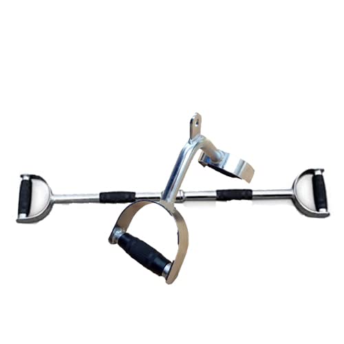 LEEBOLT Combo of Double D V Shape Handle and Pro Grip Straight LAT Bar