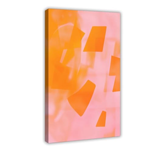 Affiche sur toile moderne blush peach Mnyuein pour décoration murale