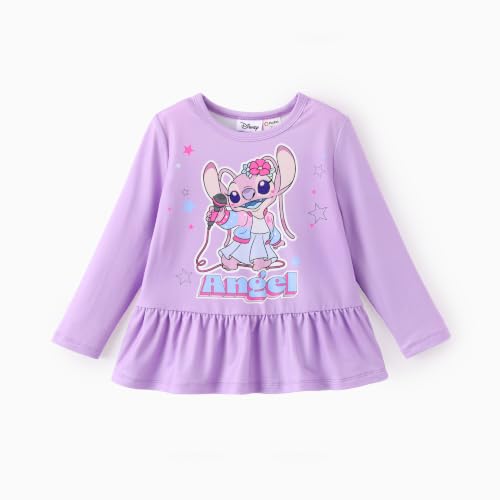 Image of Disney Minnie Mouse Frozen Princess Marvel Toddler Girls Clothes Long Sleeve Sweatshirt + Leggings 2pcs Outfits Set 2-6Y