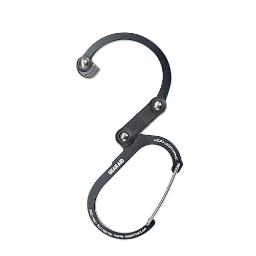 Image of GEAR AID HEROCLIP 360 Swivel Carabiner Gear Clip and Hook (Medium) for Camping, Backpack, Suitcases and Garage Organization
