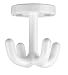 Produktbild WENKO 4214085100 4-fach Haken - drehbar, für Küche, Bad und Haushalt, Kunststoff, 7 x 7 x 7 cm, Weiß