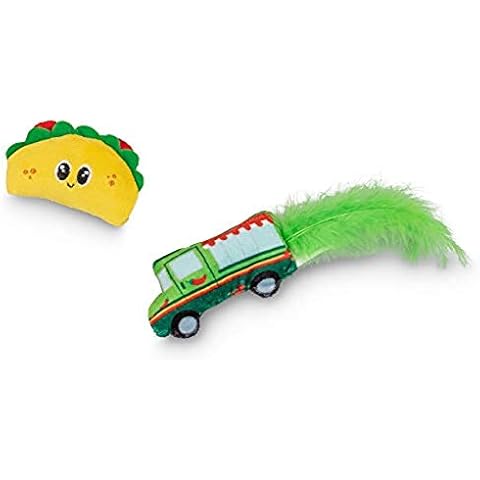 Pet Craft Supply Silly Snacks and Funny Food Crinkle Cuddling Catnip and Silvervine Interactive Cat Toys - Great for Indoor Cats, Kittens; Medium Breeds Cover