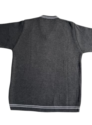 Image of Boy's School Uniform Lining Full Sleeves Sweater - Daffodil