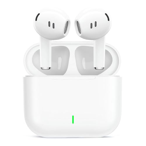 Auriculares Inalámbricos, Cascos Inalambricos Bluetooth 5.4 HiFi Estéreo, In Ear Auriculares con Cancelacion Ruido HD Mic, Control Táctil, IPX7 Impermeable Deportes Audifonos Inalambricos para iPhone