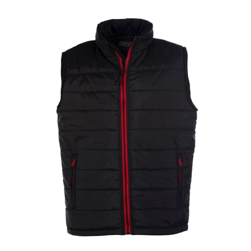 Daunenjacke ärmellos Bodywarmer Pen Duick City Men Gr. S, schwarz / rot