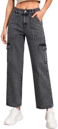 GRECIILOOKS Baggy Jeans for Women | High Waist Wide Leg Stylish for Girls Trendy Womenโs Pant | Loose Jean for Women's | Jean for Womens
