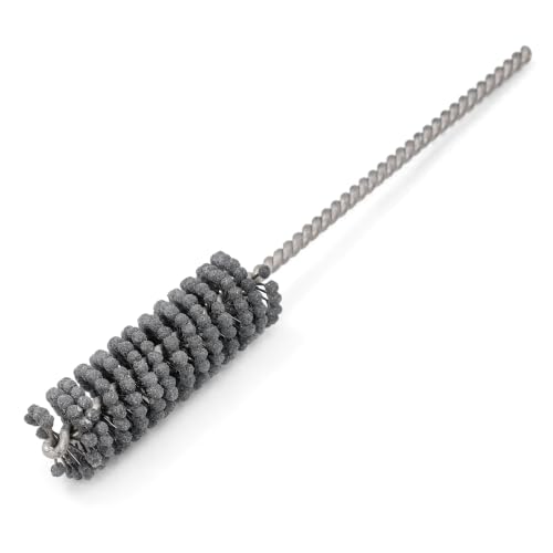 Image of Flexible Cylinder Hone Tool Engine Brake Cylinder Deglazer & Bore Refinishing Brush | Ball Style Abrasive for Honing, Deburring & Cross-Hatching (1 inch (25.4mm), 240)