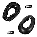 2Pairs Hair Dyeing Earmuffs of Ear Protectors for Hair Coloring Durable and Reusable Ear Covers for Salon and Home Use Easy to Clean Black