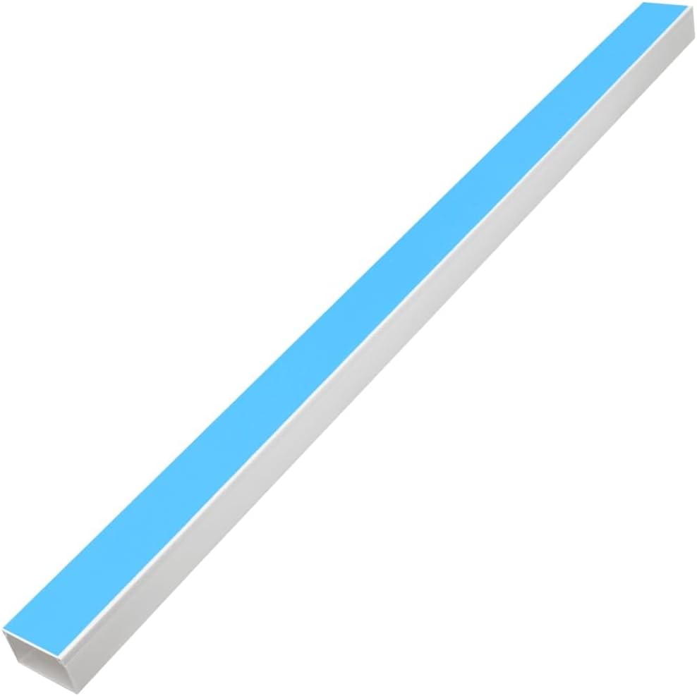 vidaXL Cable Trunking, Cable Management, Cord Hider Wall Cable Raceway, Cable Concealer for Home Office, Wire Cover, Self-Adhesive PVC