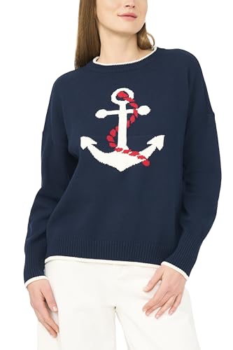 Anchor MOTIF Crew Neck Sweater