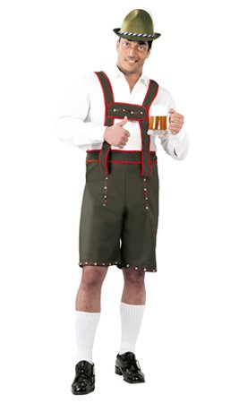 Guirca - Costume de tyrolien classique fête de la bière, couleur verte, large, 80782
