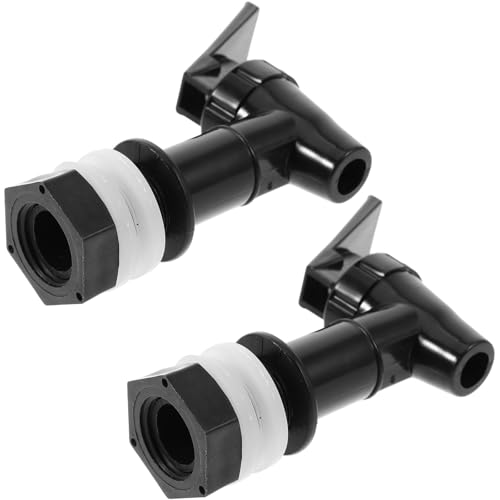DECORNIJIA 2 piezas Grifo Dispensador de Agua Reutilizable de Plástico Seguro para Jarra y Botella Diseño Elegante Fácil Instalación de Negras para Enfriador y Garrafa