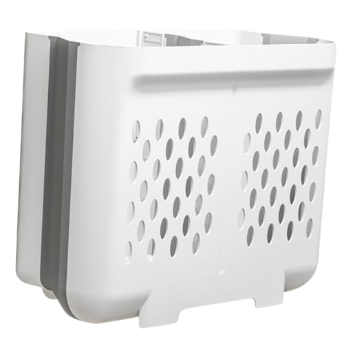Panier à linge pliable gain de place pour optimiser le rangement d'une petite salle de bain