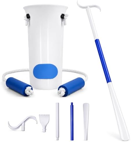 Sock Aid and 35.5 Inch Detachable Long Shoe Horn Set for Seniors,...