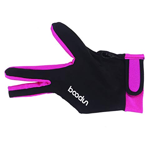 Vosarea Man Woman Elastic 3 Fingers Show Gloves for Billiard Shooters Carom Pool