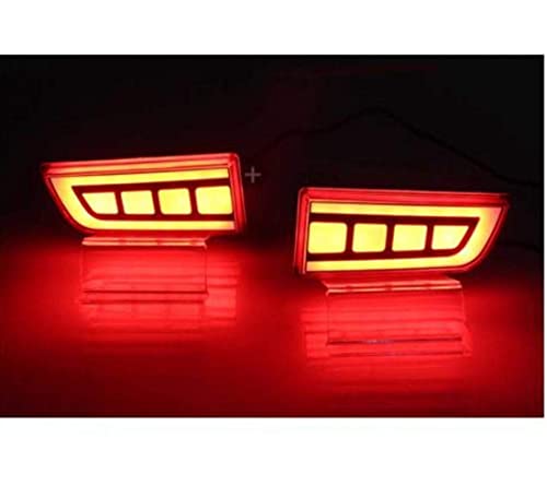 Image of UBH Professional Quality Car LED Brake Reflector Light With Flowing Design for Back Bumper (Scorpio Type C)