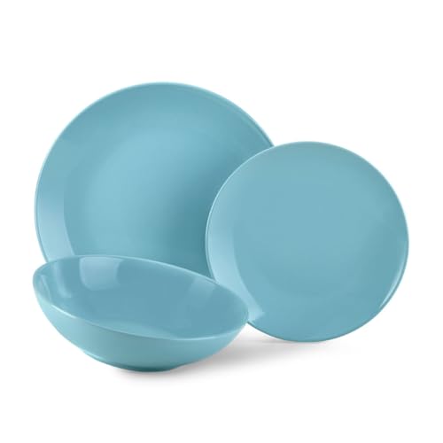 Servizio piatti Carioca azzurro 18 pz Fade Maison