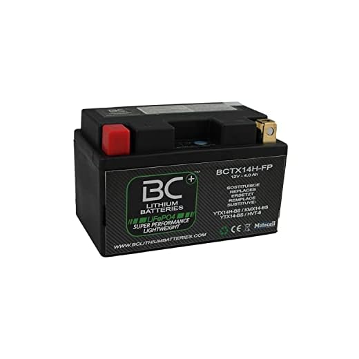 BC Lithium Batteries BCTX14H-FP Batería Moto de Litio LiFePO4