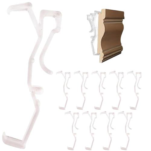 Amazing Drapery Hardware 2.5 Inch Clear Valance Clips for Blinds & Window Shades, 10-Pack - Hunter...