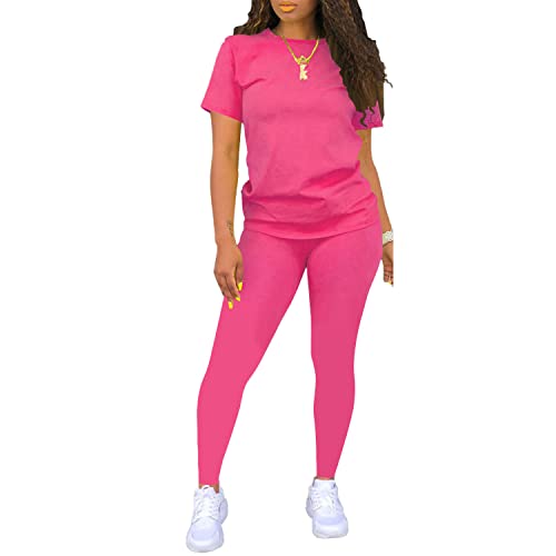 Image of Nimsruc Workout Sets For Women 2 Piece Outfits Sexy Summer Sweatsuits Jogging Suits Casual Bodycon Tracksuits