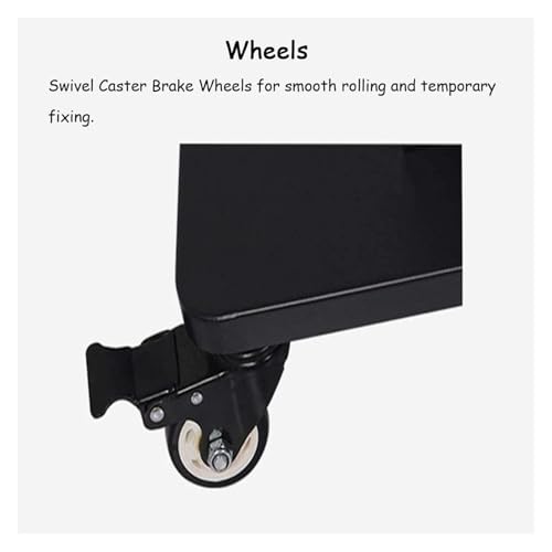 Soporte móvil para TV de 55 a 85 pulgadas en acero negro miniatura 5