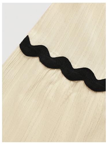 GORGLITTER Women's Boho Western Flowy Long Skirts High Waist Ruffle Hem Striped Colorblock A Line Maxi Skirts3