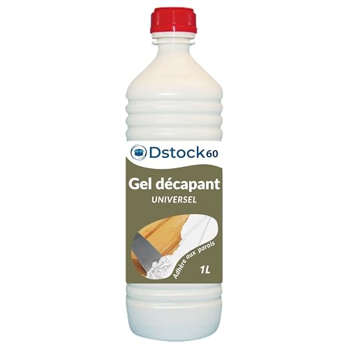 DSTOCK60 - Gel décapant universel - 1L - Enlève rapidement les couches anciennes - 1 bouteille