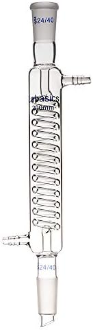 Labasics Borosilicate Glass Graham Condenser with 24/40 Joint 200mm Jacket Length Lab Glass Condenser