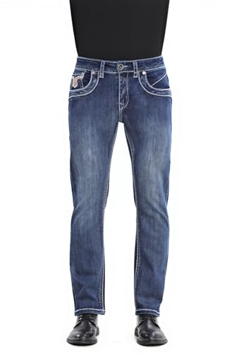 Premium Straight Fit Denim Jeans for Men (Style: WB70)