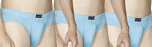 Image of Semantic Men's Solid Cotton Brief Underwear - Pack of 3