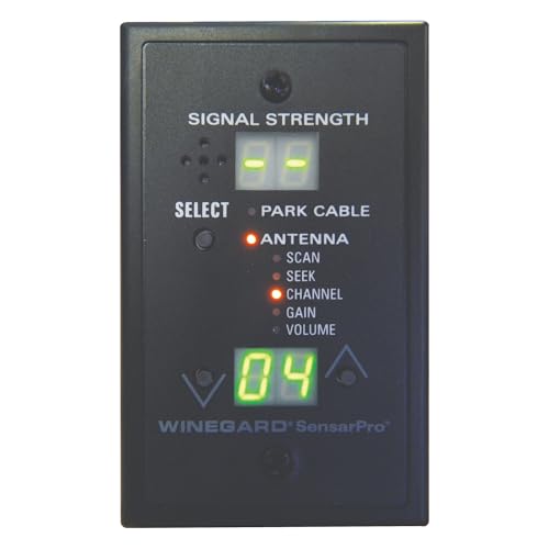 Winegard RFL-332 SensarPro TV Signal Strength Meter, Black, 4.5 Inch