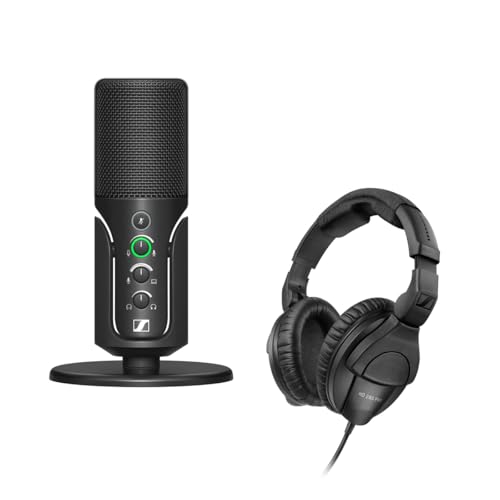 Sennheiser Profile Cardioid Condenser USB-C Microphone with HD 280 Pro Headphones