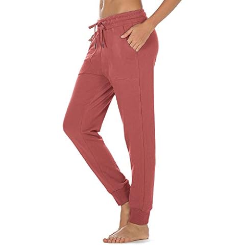 icyzone Women's Cotton Joggers with Pockets Cover