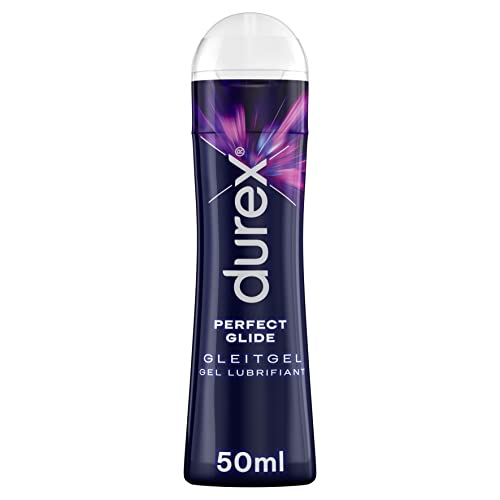 Durex Perfect Glide Gleitgel Silikonbasiertes Gleitmittel für besonders lange Gleitfähigkeit geeignet für Analverkehr 50 ml