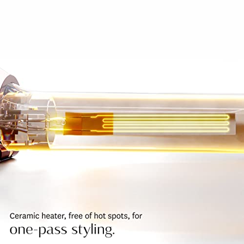 Image of T3 SinglePass Curl Professional Curling Iron Custom Blend Ceramic Long Barrel Curling and Wave Iron with Adjustable Heat Settings for Shiny Smooth Curls and Waves