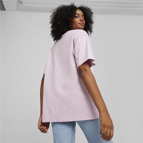 Image of PUMA Mens Better Classics Oversized Logo Crew Neck Short Sleeve Casual Tops Casual